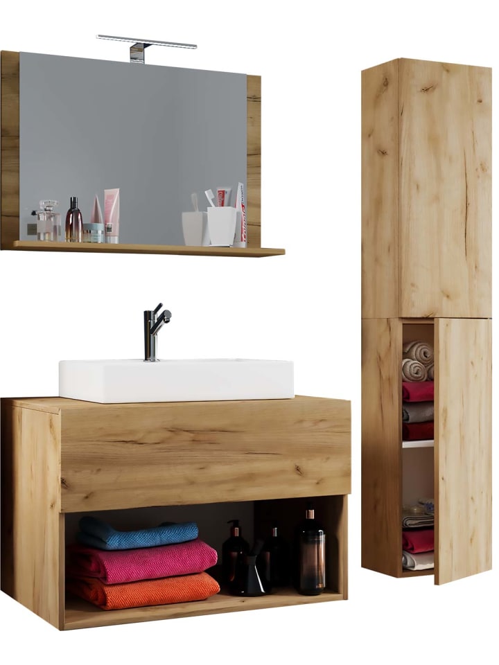 ebuy24 Badmöbelset LendasII80 Eiche 80 x 52 cm günstig kaufen onesize