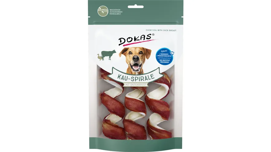 Dokas Hunde Snack Kau-Spirale mit Entenbrustbrust 3 St. 110 g