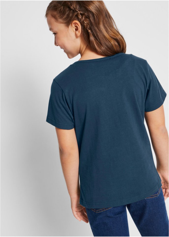 Mädchen T-Shirt (2er Pack) aus Bio-Baumwolle
