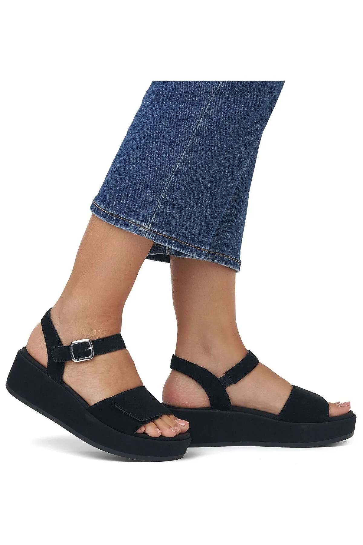 Remonte  Sandalette - Schwarz - Flacher Absatz