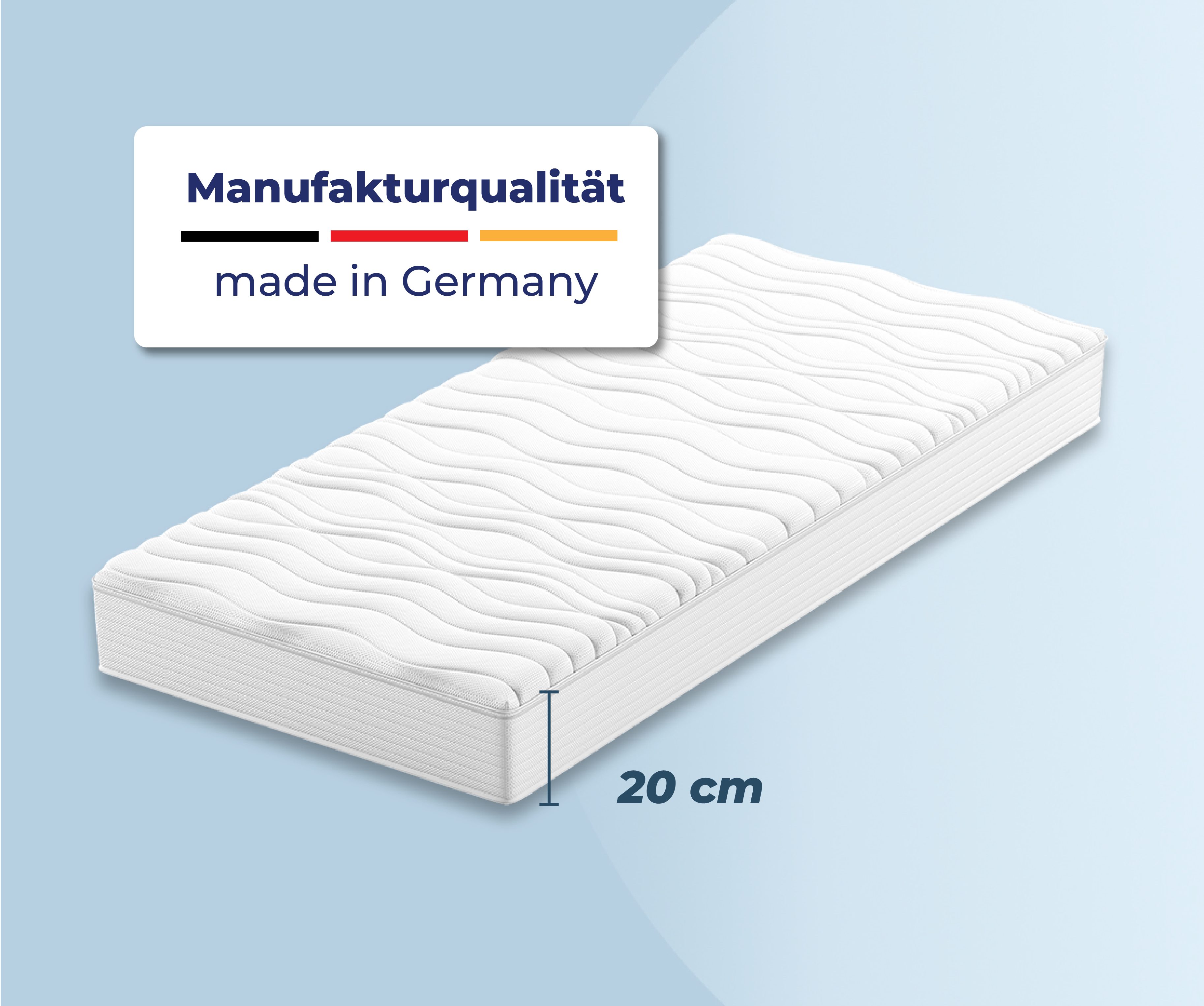 Taschenfederkernmatratze liegegut™ Hybrid Matratze, liegegut, 20 cm hoch, Matratze in 90x200 cm und weiteren Größen, Premium Matratze