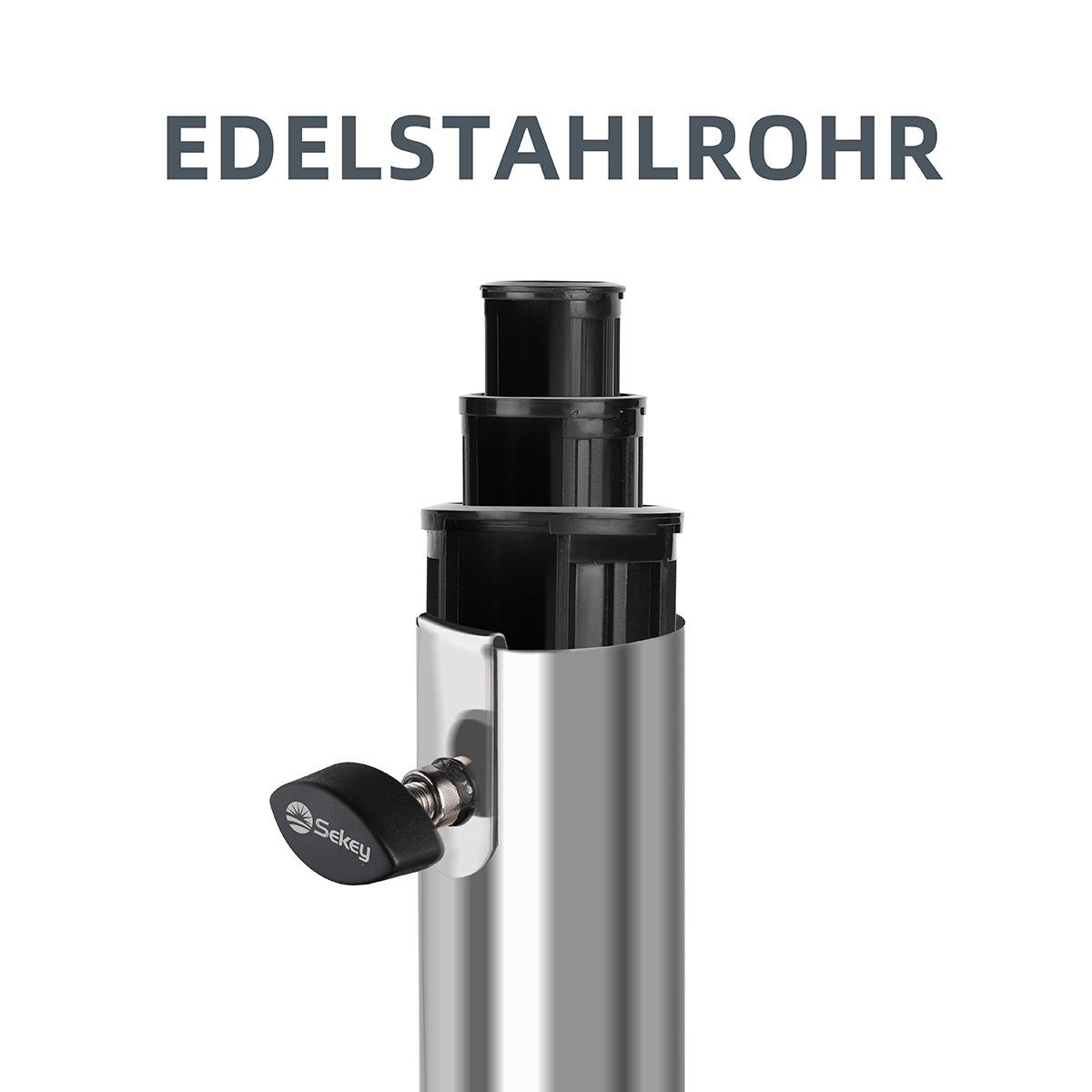 Sekey Betonschirmständer 25 KG Schirmhalter für halbrund Sonnenschirm