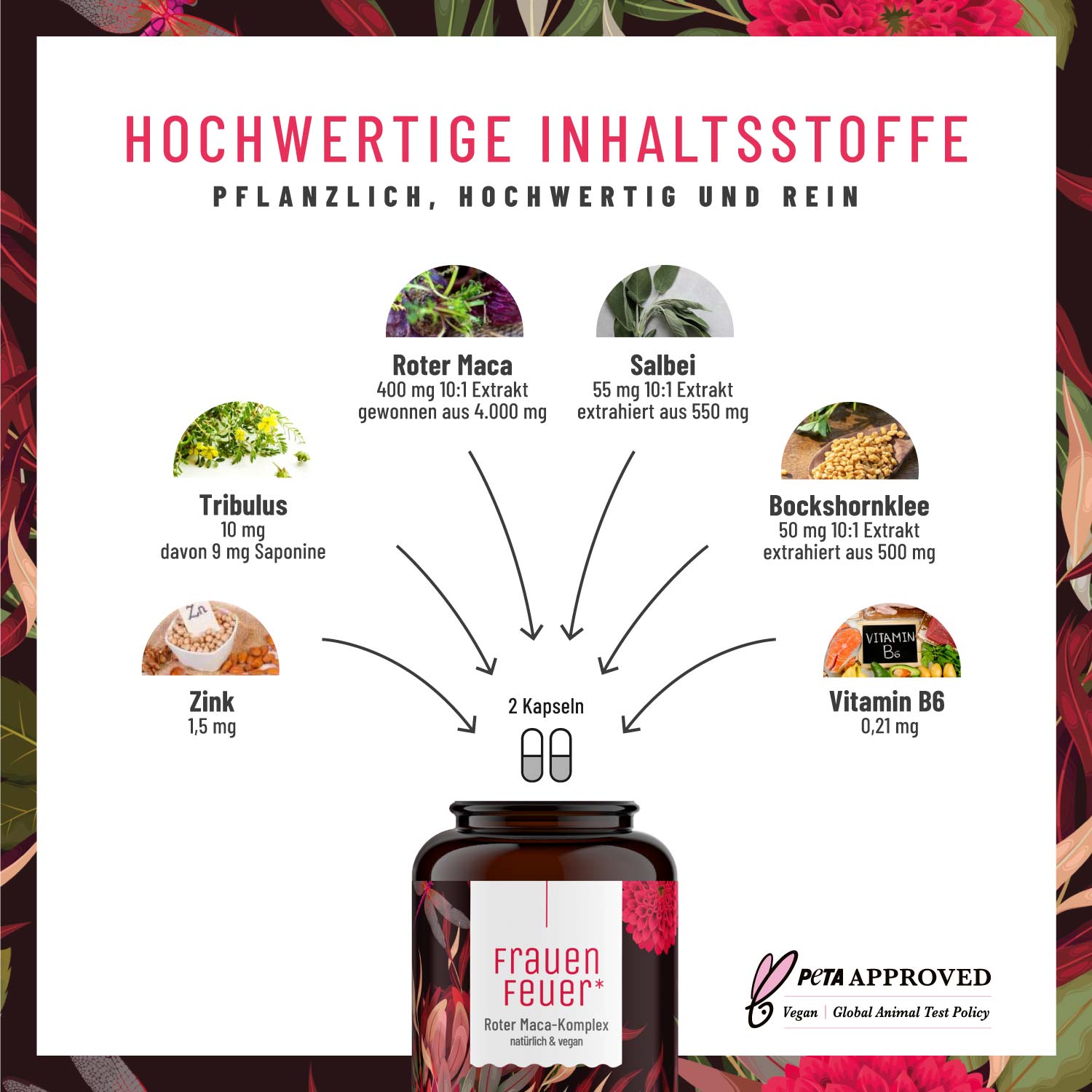 Roter Maca-Komplex - Frauenfeuer - NATURTREU®