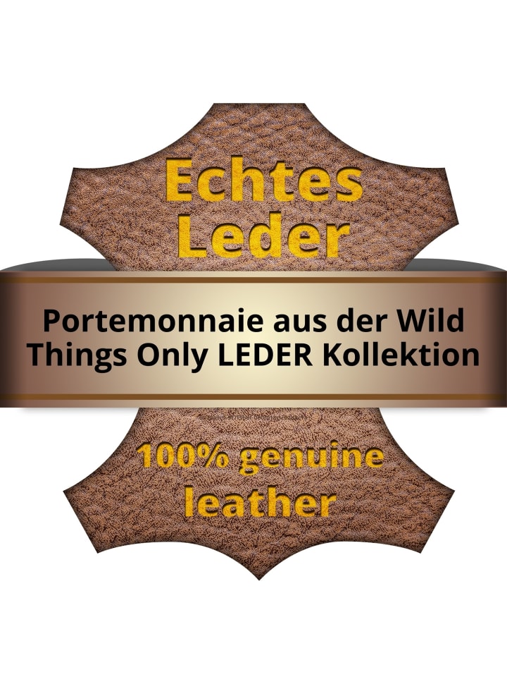 Wild Things Only Portemonnaie Leder ca. 9,5cm breit ca. 12,5cm hoch günstig kaufen onesize