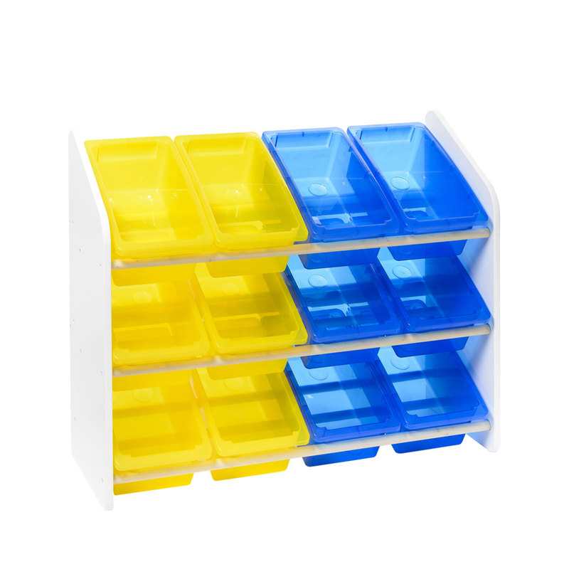 Grande étagère 12 bacs multicolores Oxybul