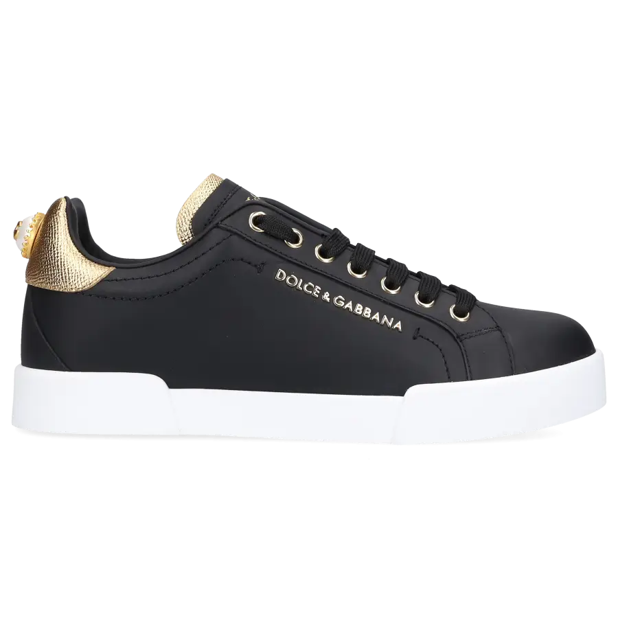 Dolce & Gabbana - Sneaker low PORTOFINO Nappaleder - schwarz