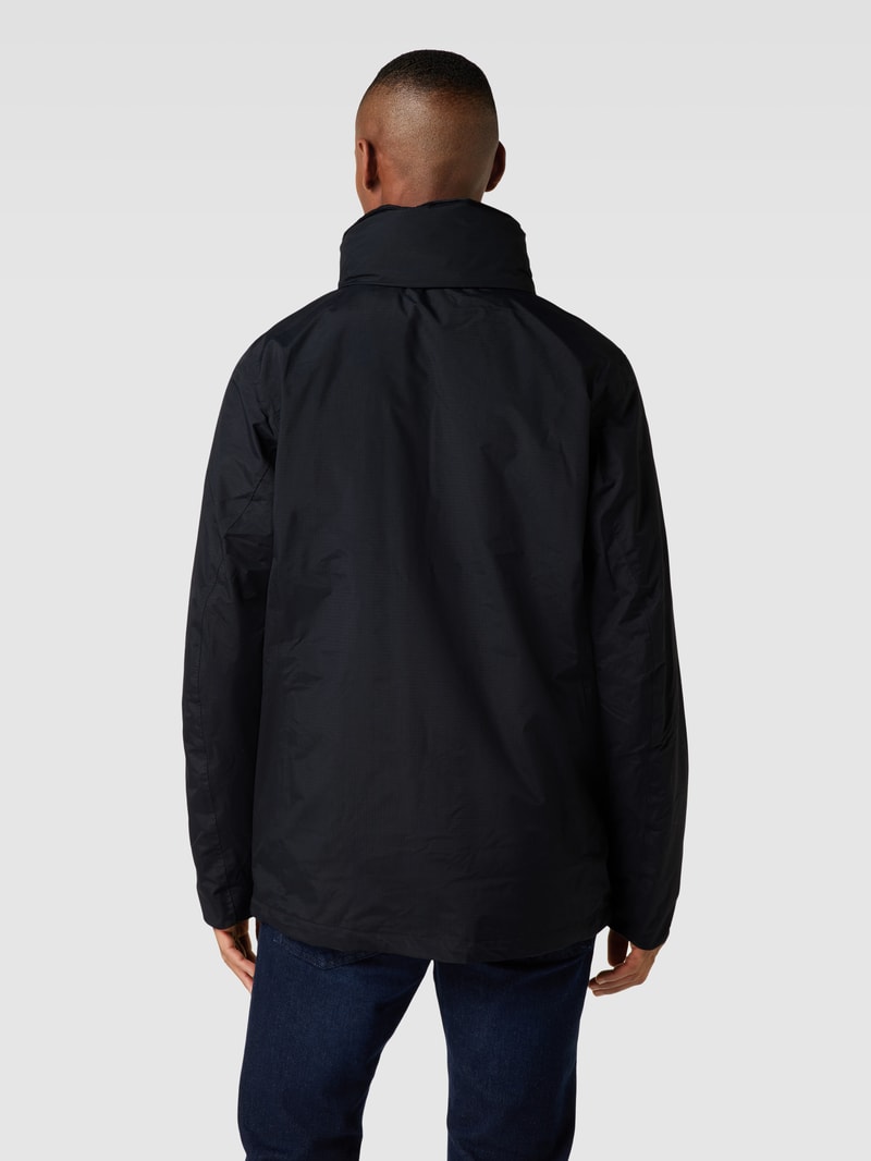 Jacke mit Label-Detail Modell 'mission' in schwarz