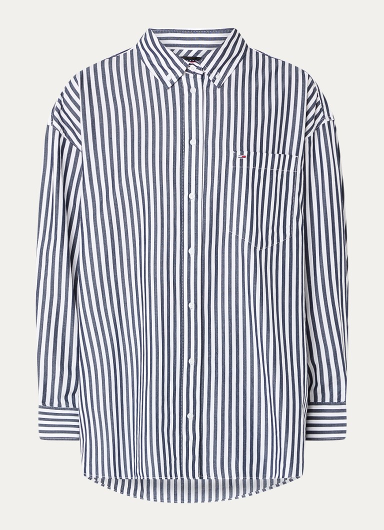 Tommy Hilfiger blouse with stripe print and chest pocket