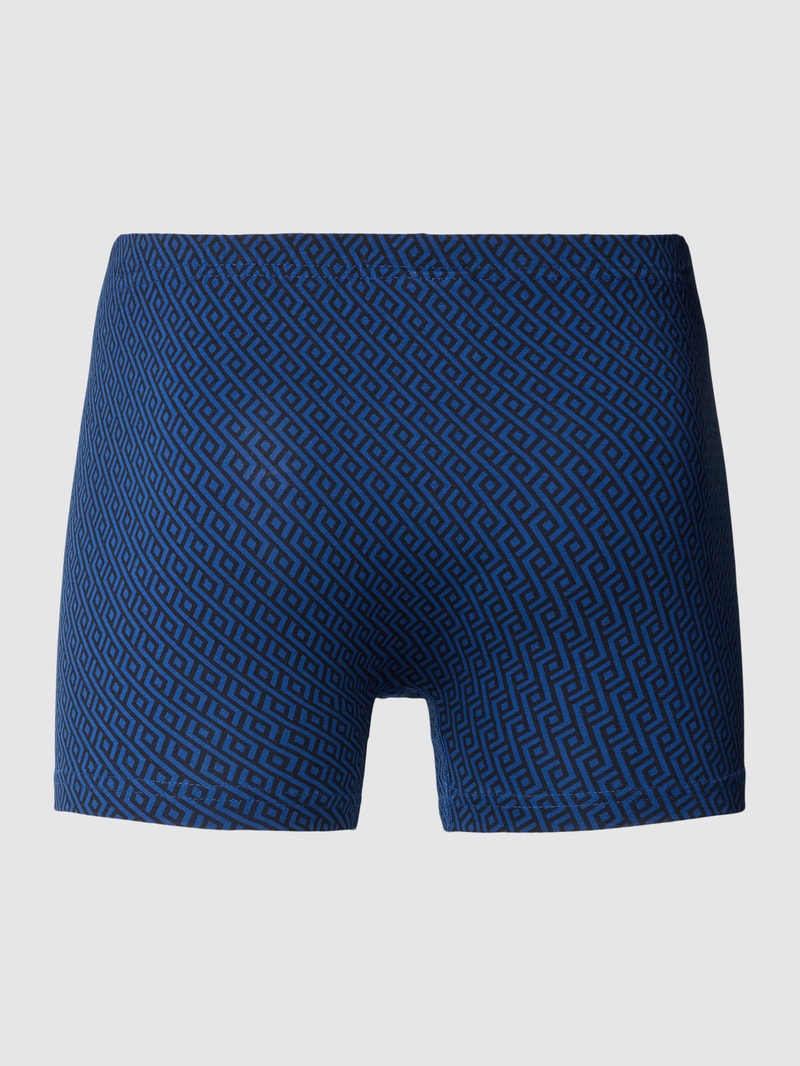 Boxershorts mit Label-Patch Modell 'X-LASTIC' im 2er-Pack in blau