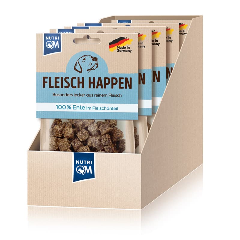 NutriQM Fleisch Happen Ente 5 x 100g