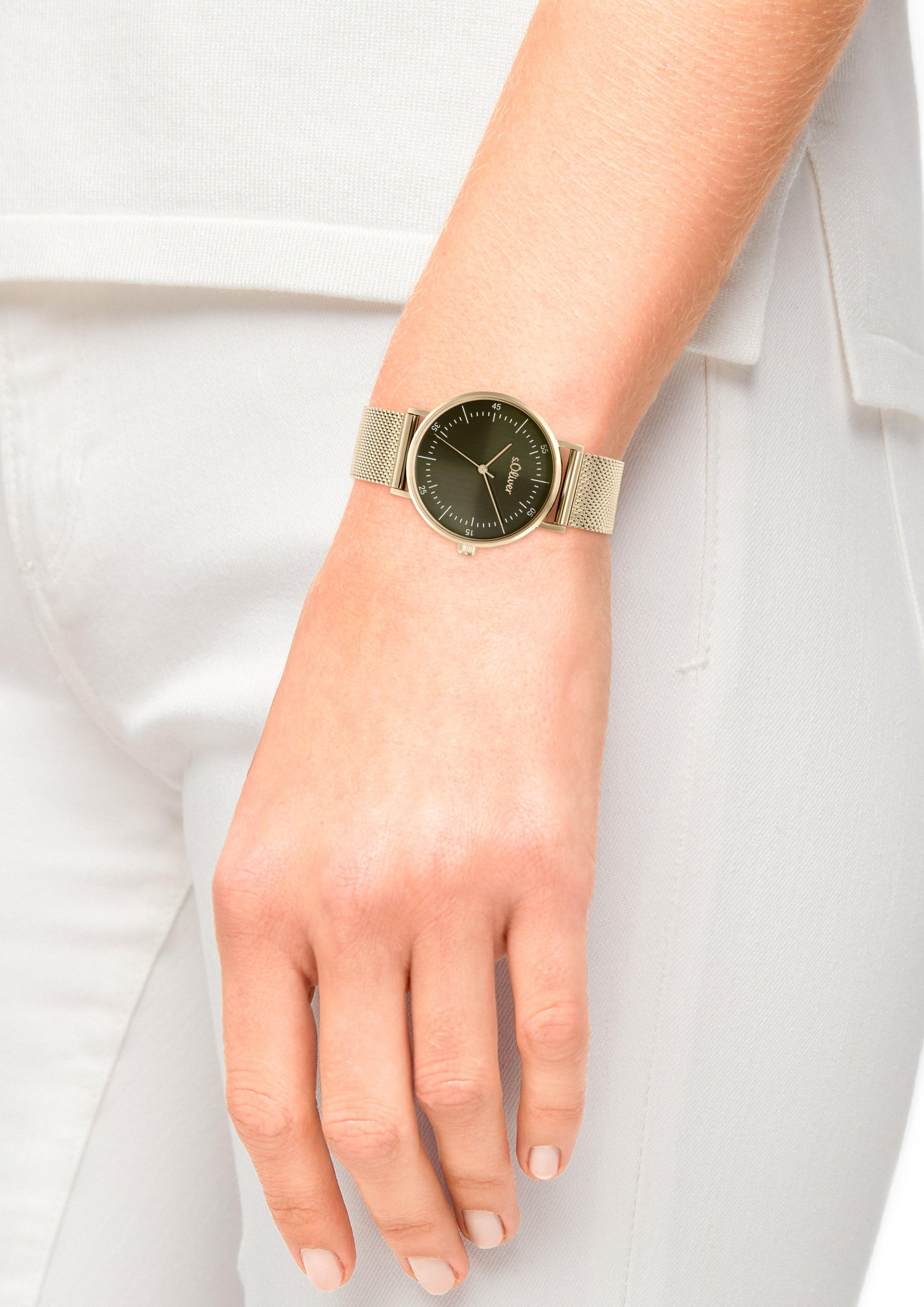 Armbanduhr mit Metallband  6008986-19B0