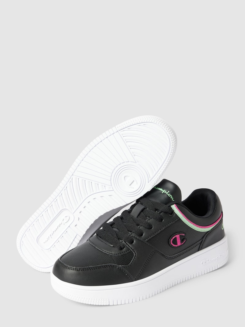 Sneaker mit Label-Details Modell 'Rebound low' in weiß