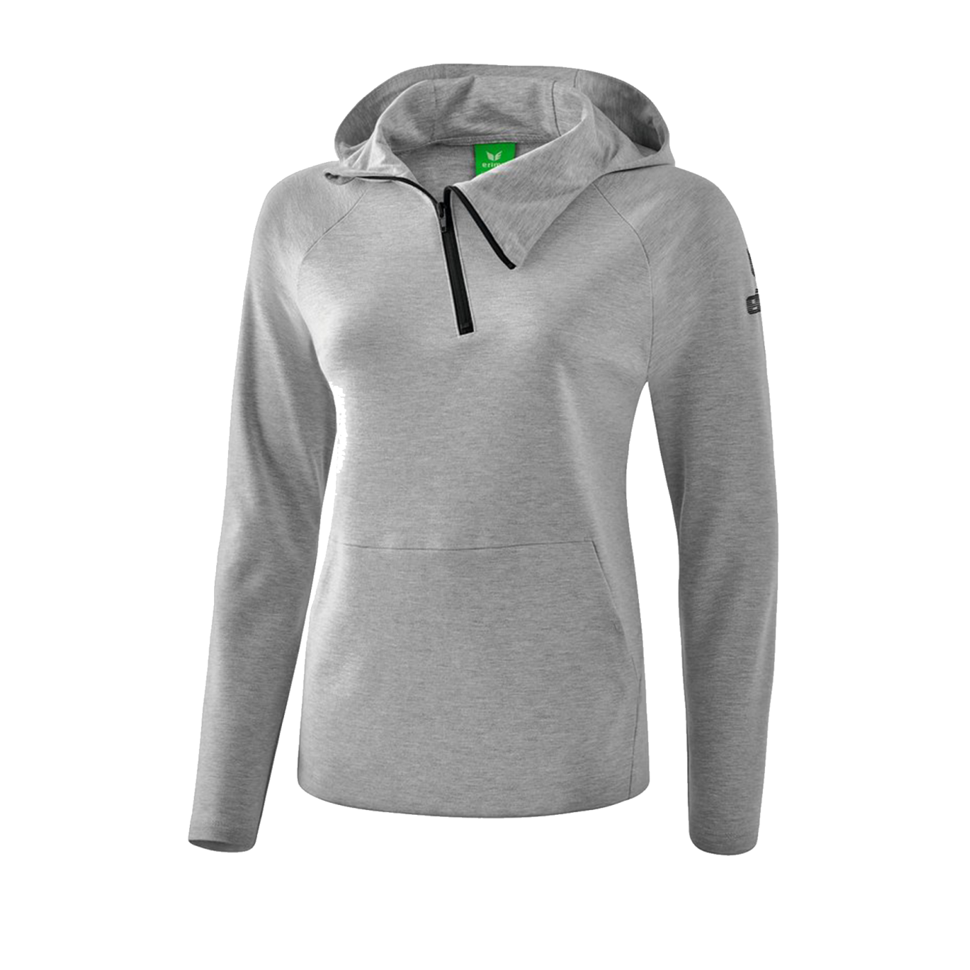 Erima Essential Kapuzensweat Damen Grau Schwarz