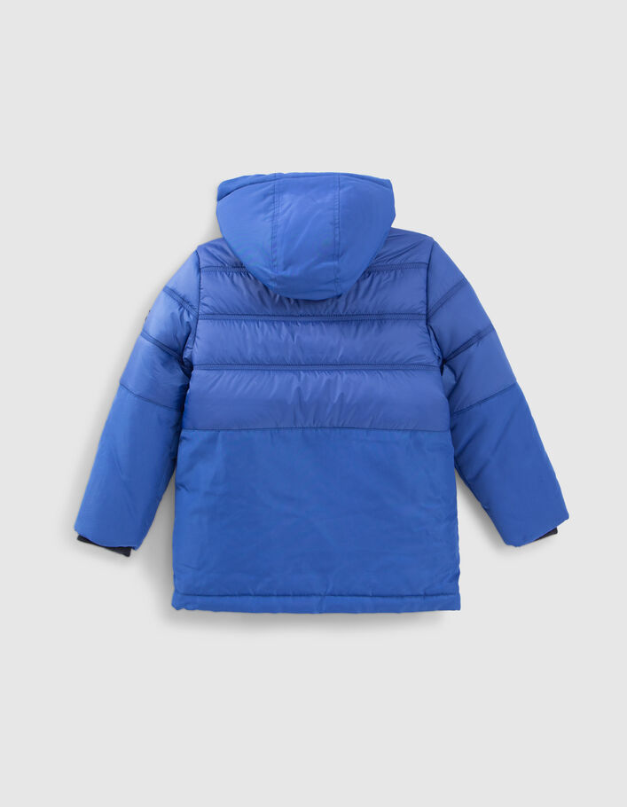 Parka bleu électrique détails matelassés garçon