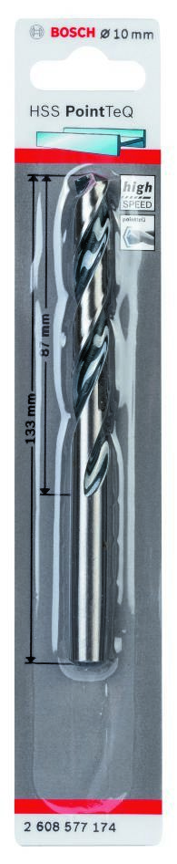 Bosch Blue Accessories 2608577174 Σπειροειδές τρυπάνι HSS PointTeQ 10,0 mm