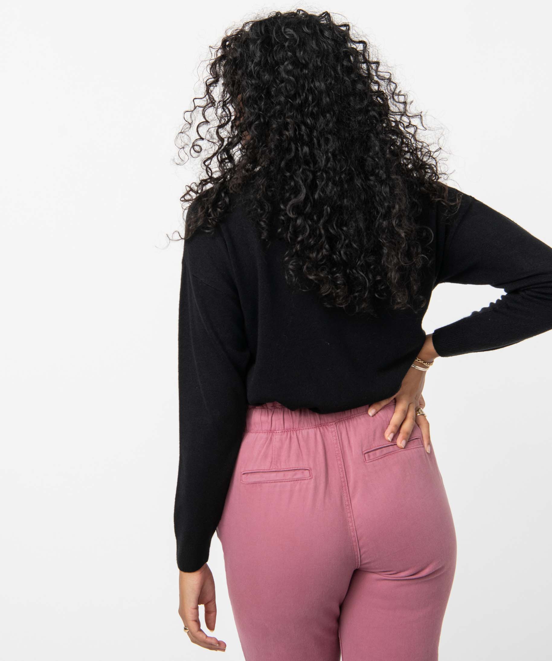 Pull à col montant en maille fine femme noir | GEMO