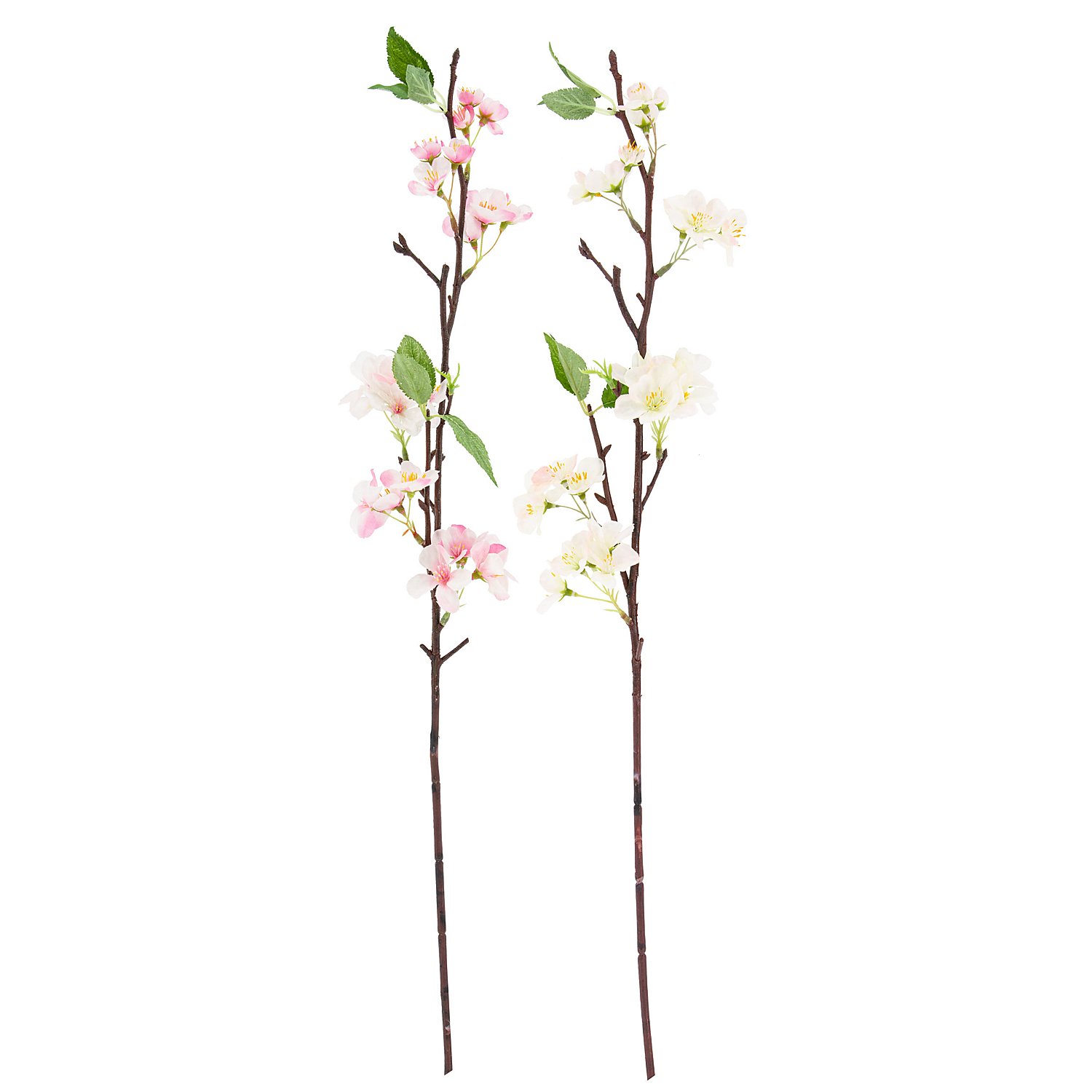 Kirschzweig, creme/rosa, 2 Stück