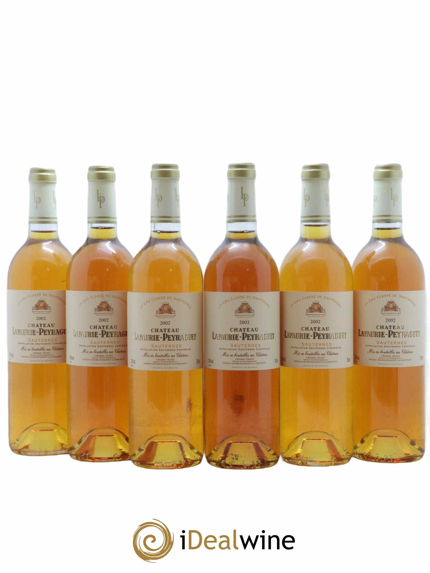 Château Lafaurie Peyraguey 1er Grand Cru Classé  2002 - Lot de 6 Bouteilles