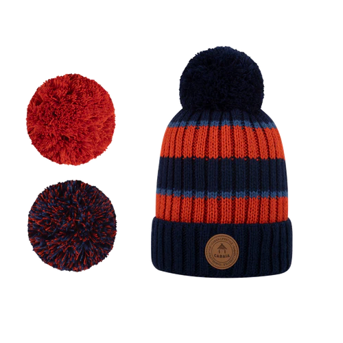 Iced Coffee Navy Blue & Orange Navy Blue