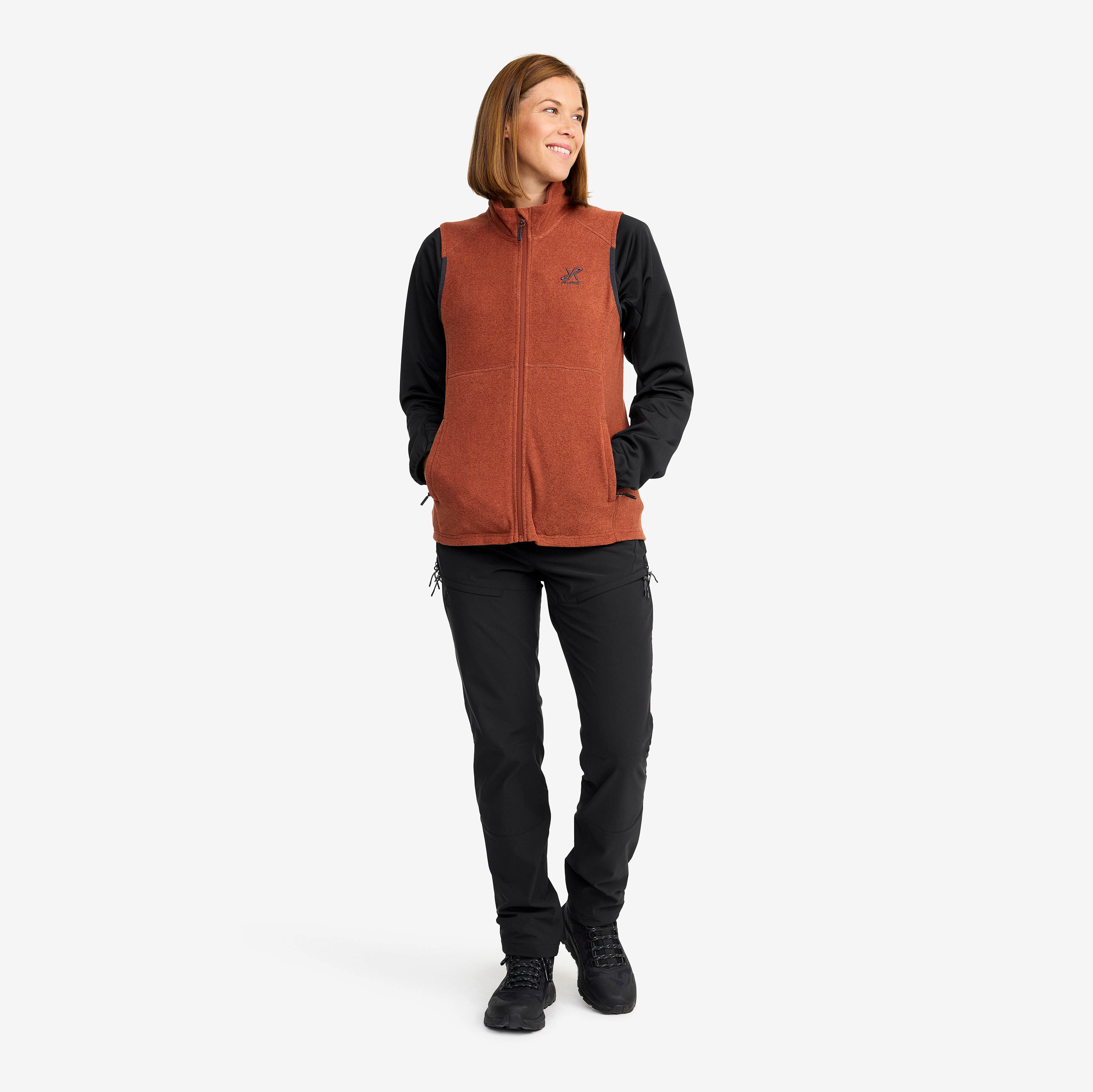 Essential Fleece Vest Femme Smoked Paprika