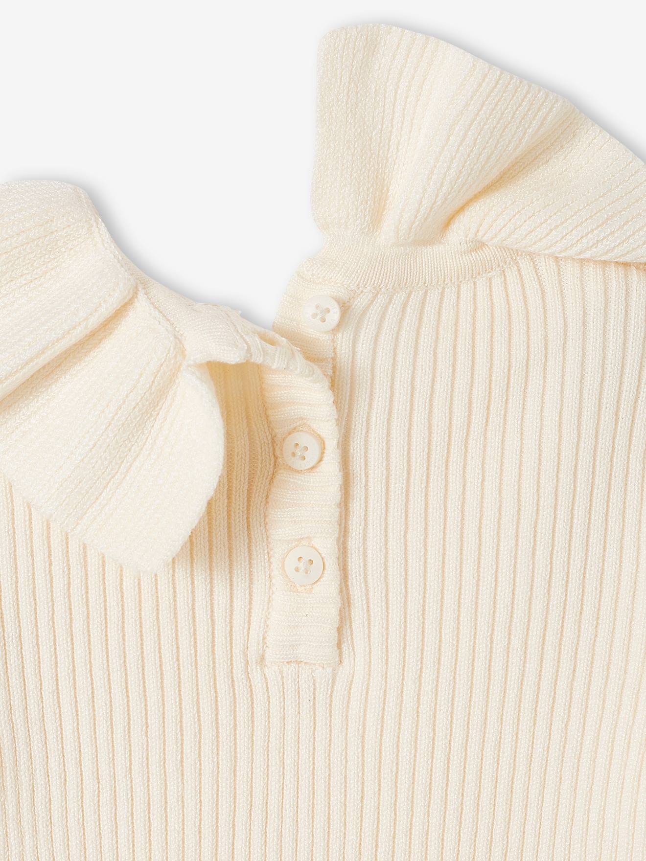 Pull à collerette bébé bronze