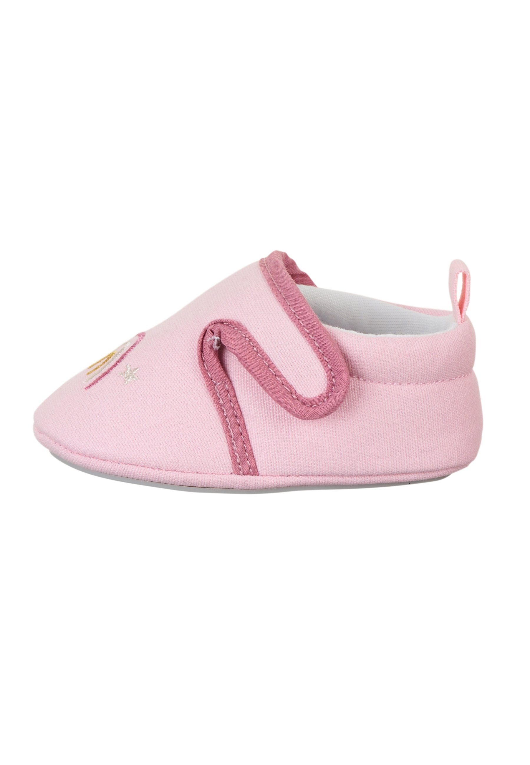 Sterntaler® Babykrabbelschuh Wolke Krabbelschuh (1-tlg., Baby Hausschuhe mit süßen Stickerein, Babyschuhe weich) Krabbelschuhe Baby mit Klettverschluss und Anti-Rutsch-Sohle