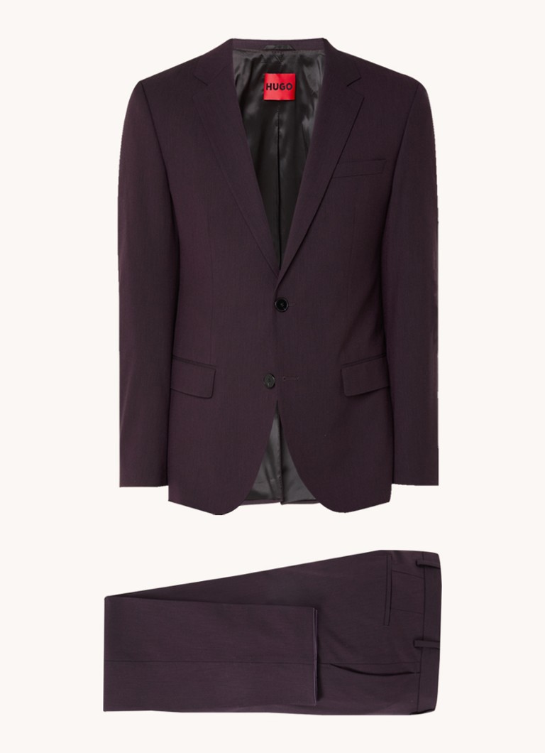 HUGO BOSS Henry/Getlin232X pieguļošs divdaļīgs uzvalks no vilnas maisījuma