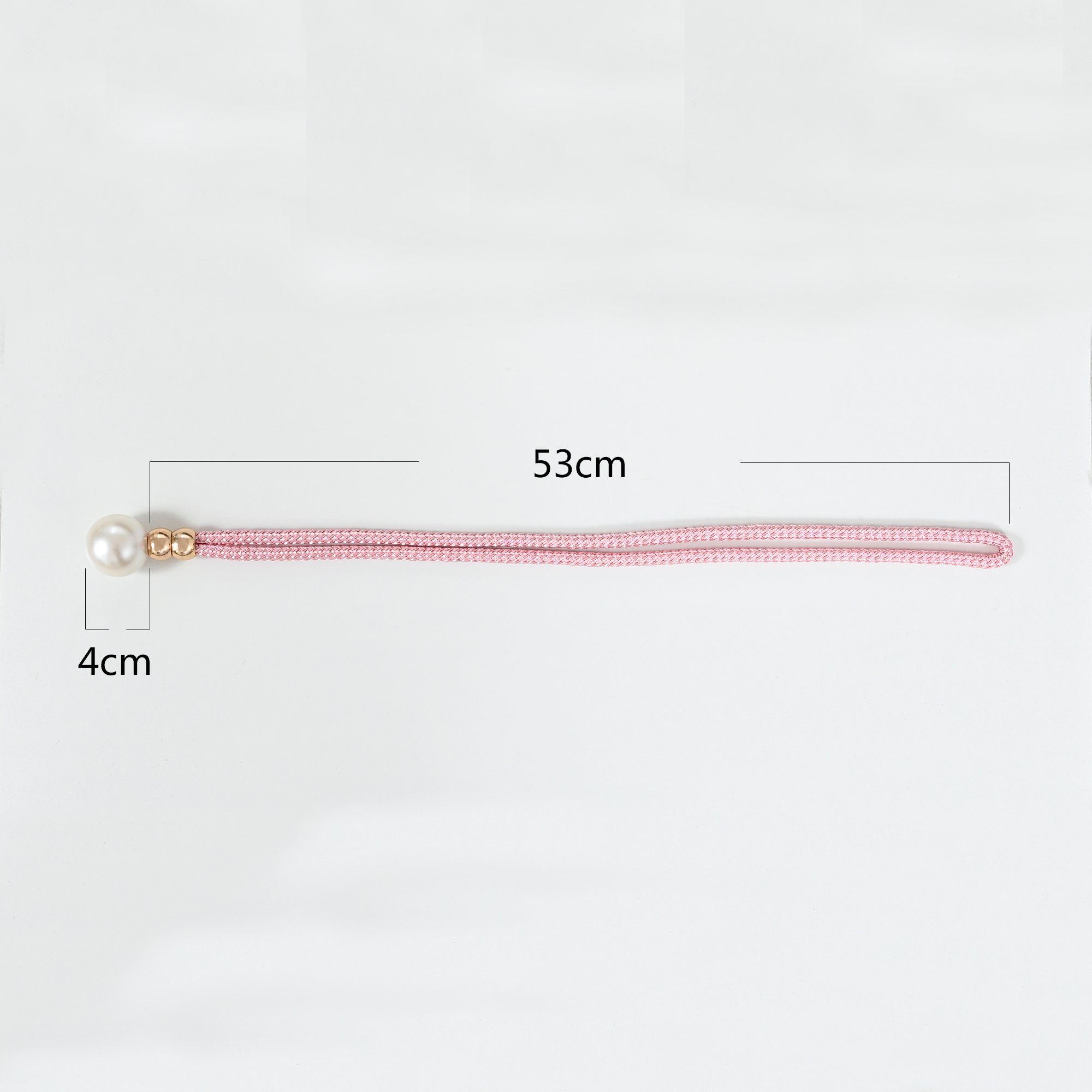 Raffhalter Fenstervorhangseil, Perle, 53 cm, Haltegriffe, für Wohnzimmer Ornament, Sunicol, (1-tlg., Vorhangseil), 4 cm Durchmesser Perle