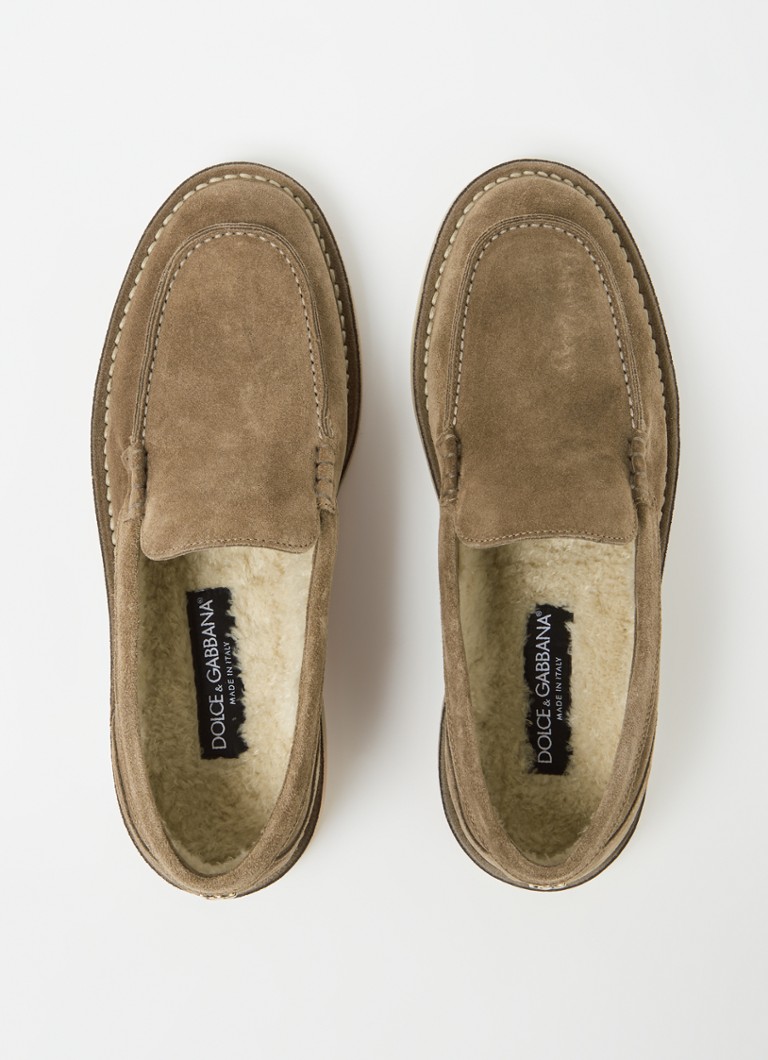 Mocassino Dolce & Gabbana in pelle scamosciata di vitello