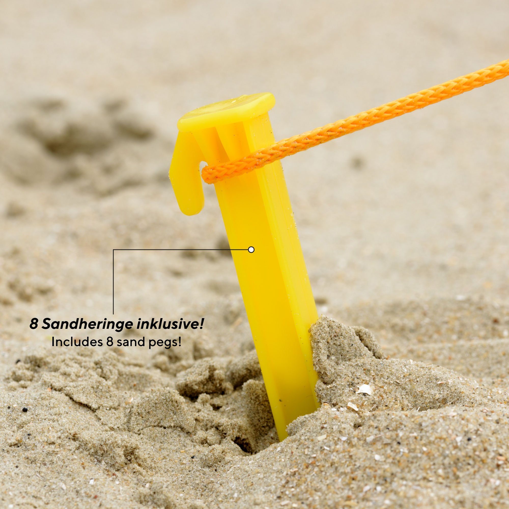 UQUIP Strandmuschel Speedy Strandzelt - verschließbar, schneller Auf- und Abbau, Personen: 3