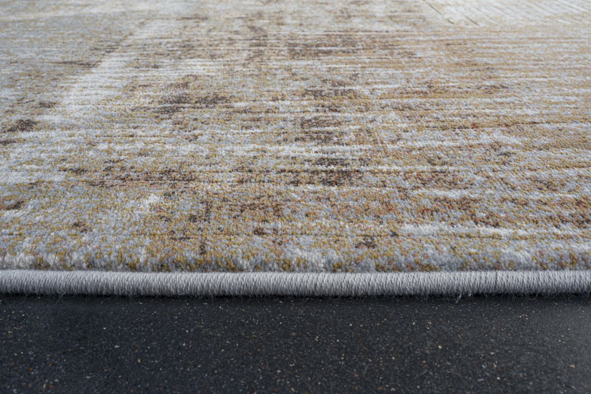 Webteppich Exellenza Grau-Braun-Terrakotta 80 x 150 cm