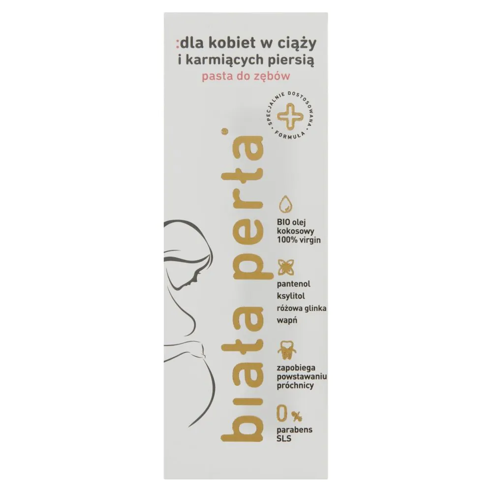 Balta perlų dantų pasta nėščioms ir žindančioms moterims