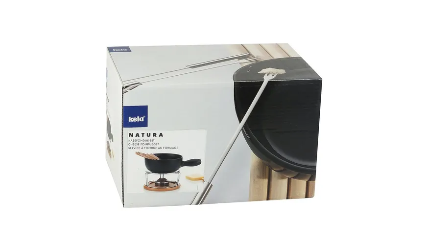 kela Käsefondue-Set Natura 10-tlg. schwarz
