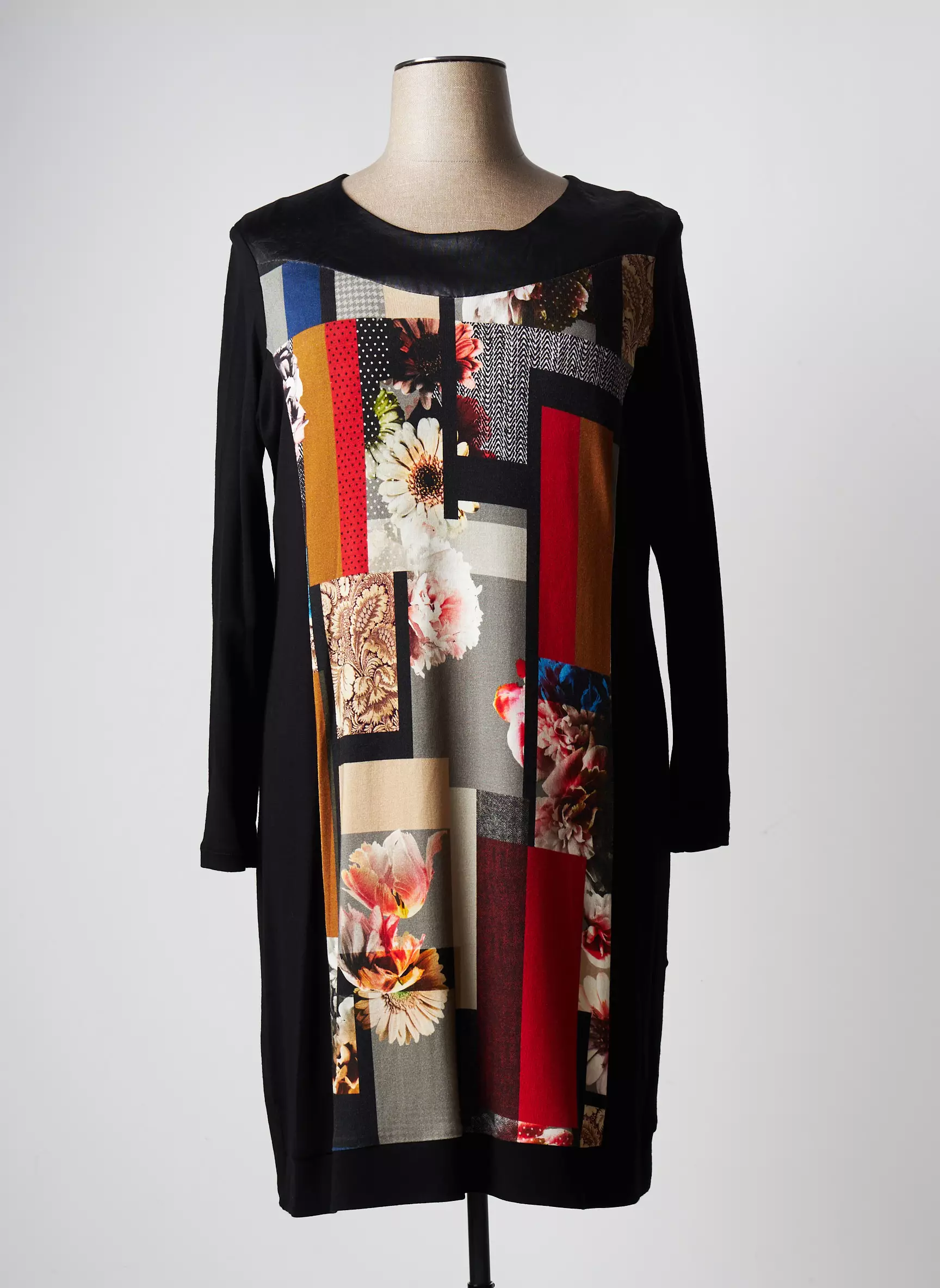 Jumfil Robes Mi Longues Femme couleur noir