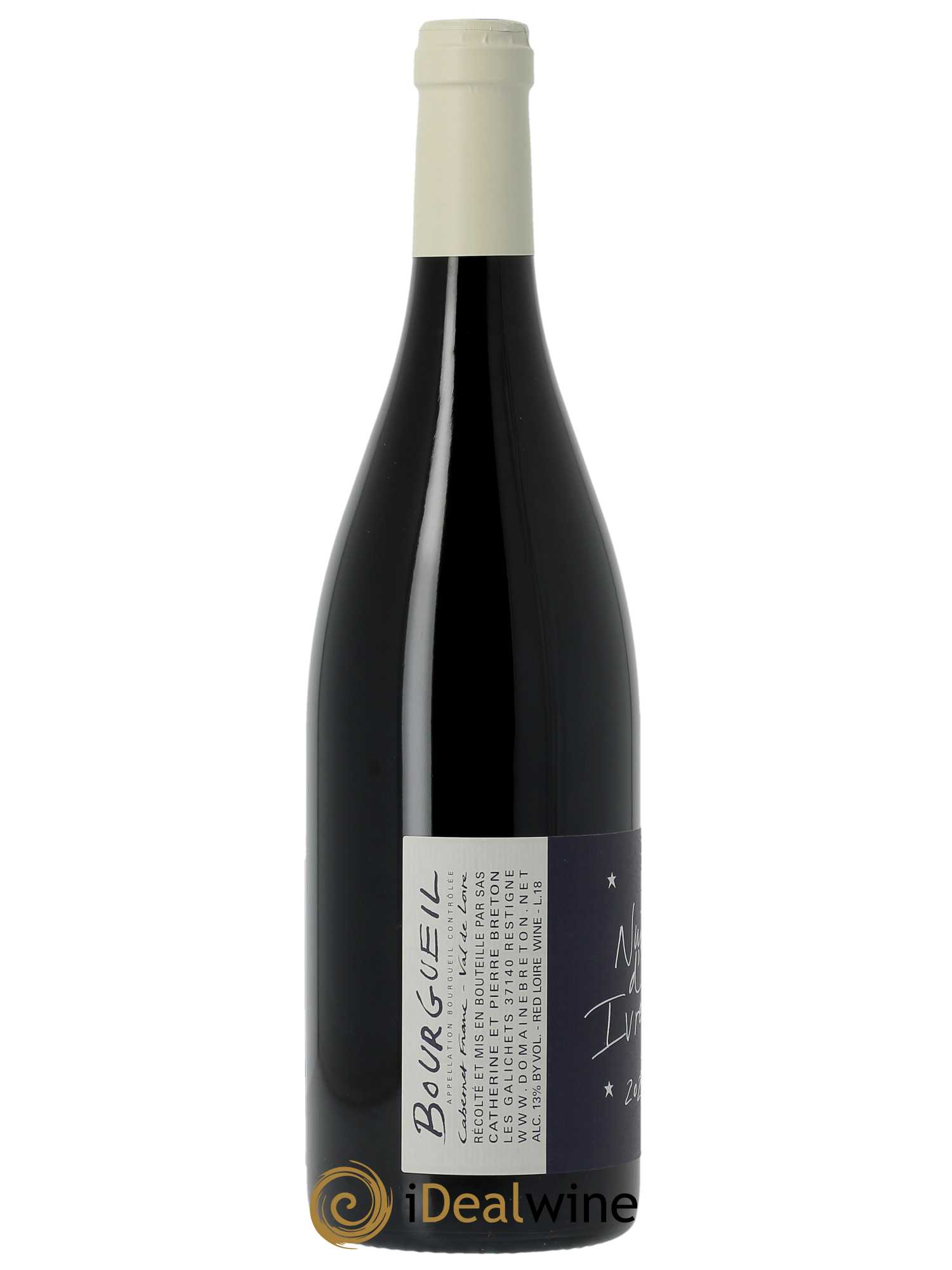 Bourgueil Nuits d'ivresse Catherine et Pierre Breton  2021 - Lot de 1 Bouteille