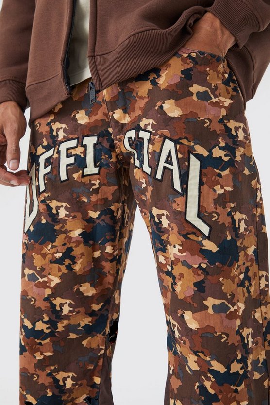 Camouflage Schlaghose mit Official-Applikation