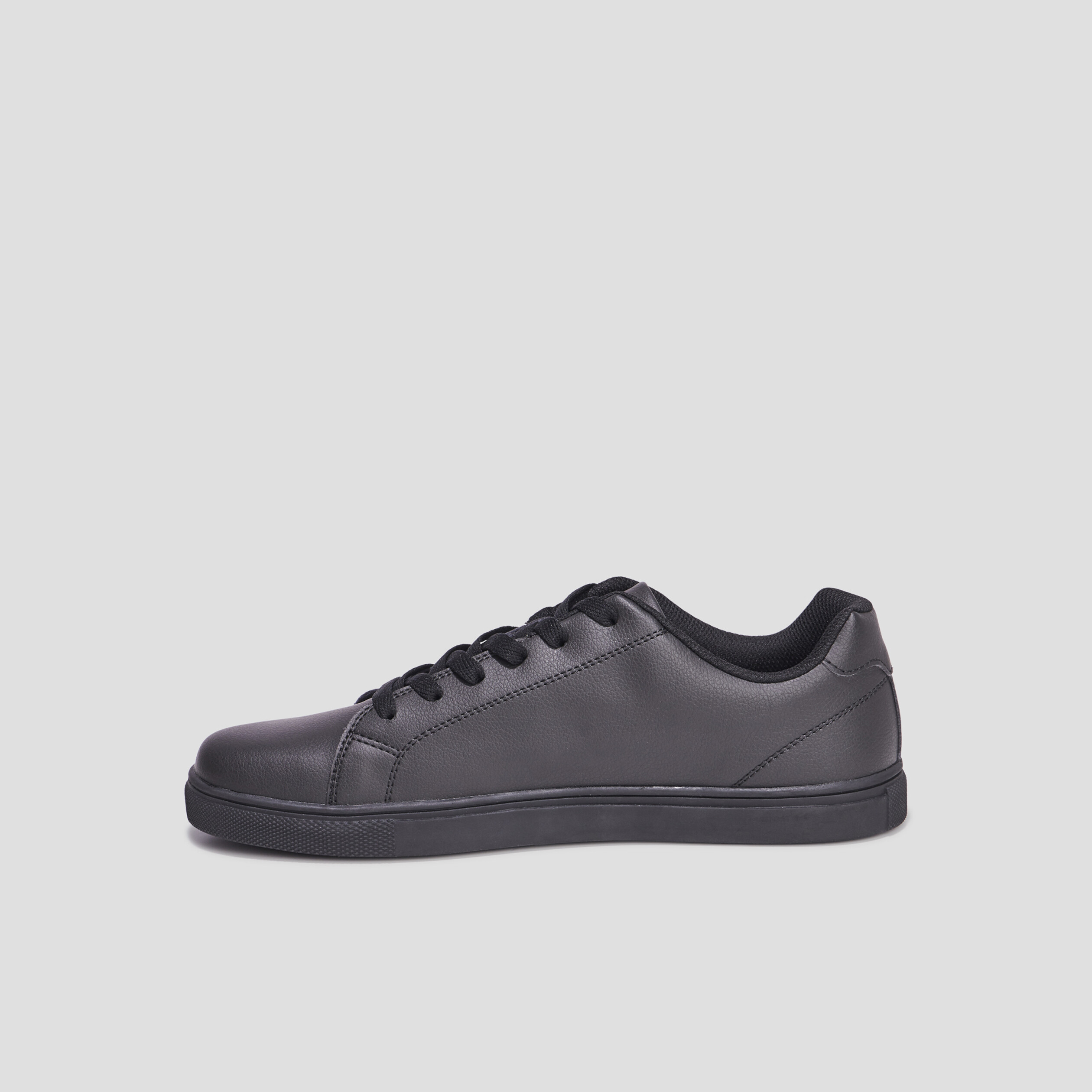 Tennis basses à lacets Clement noir homme | La Halle