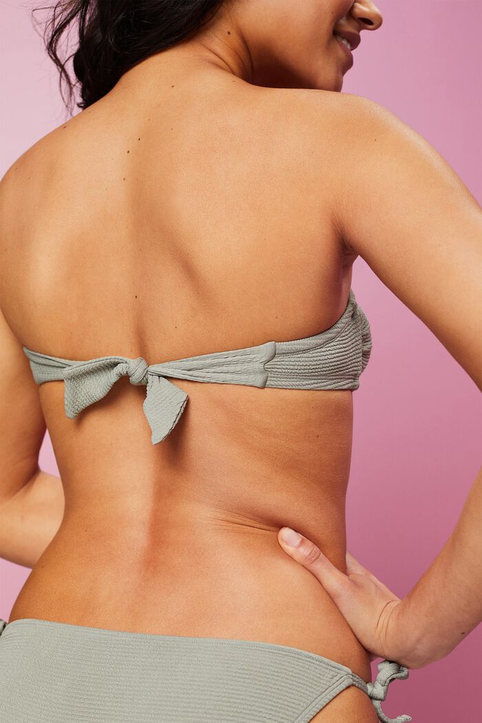 Strukturiertes Bandeau-Bikinitop