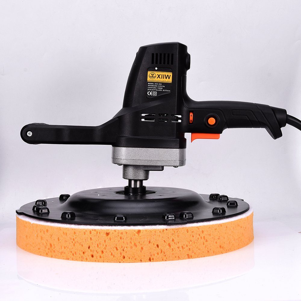 XERSEK Poliermaschine 1280W Putzglättmaschine 375mm Putzbearbeitungsmaschine, 120 min. U/min, 230 max. U/min, Ø 375 mm, Putzglätter Filzmaschine,50Hz