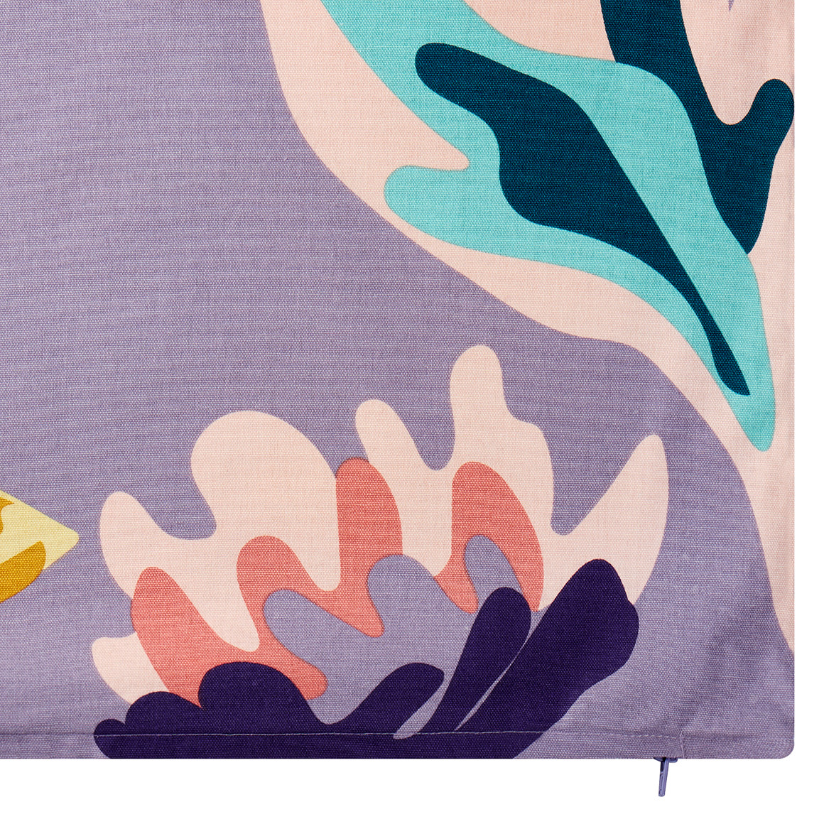 Kissenhülle mit Blumen-Druck