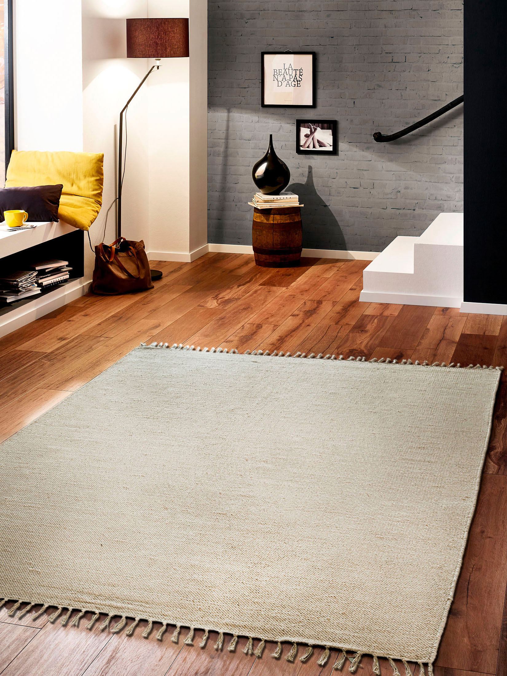 Summerweave Baumwoll-Teppich, Beige