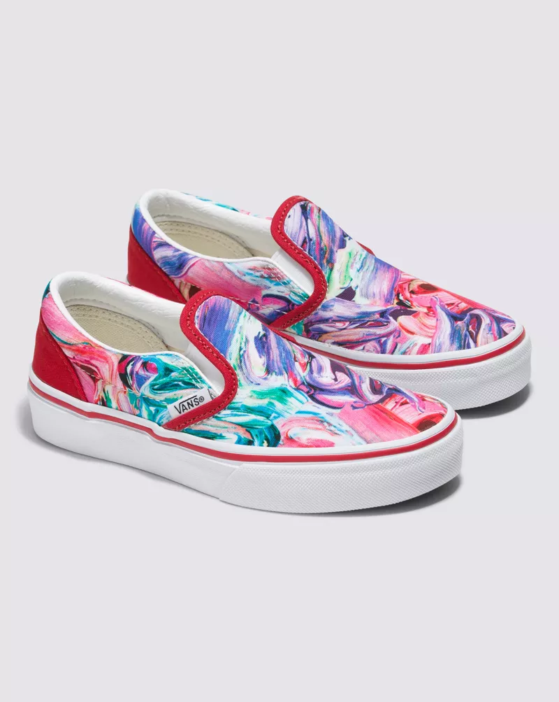 Customs Kids Brush Strokes Slip-On