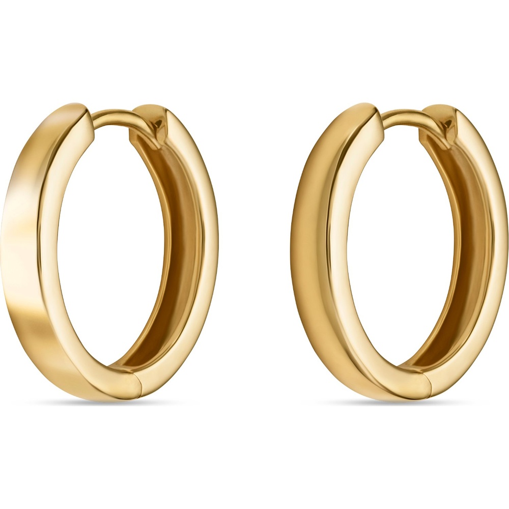 Valeria Créoles 585 Or jaune Boucles d'oreilles