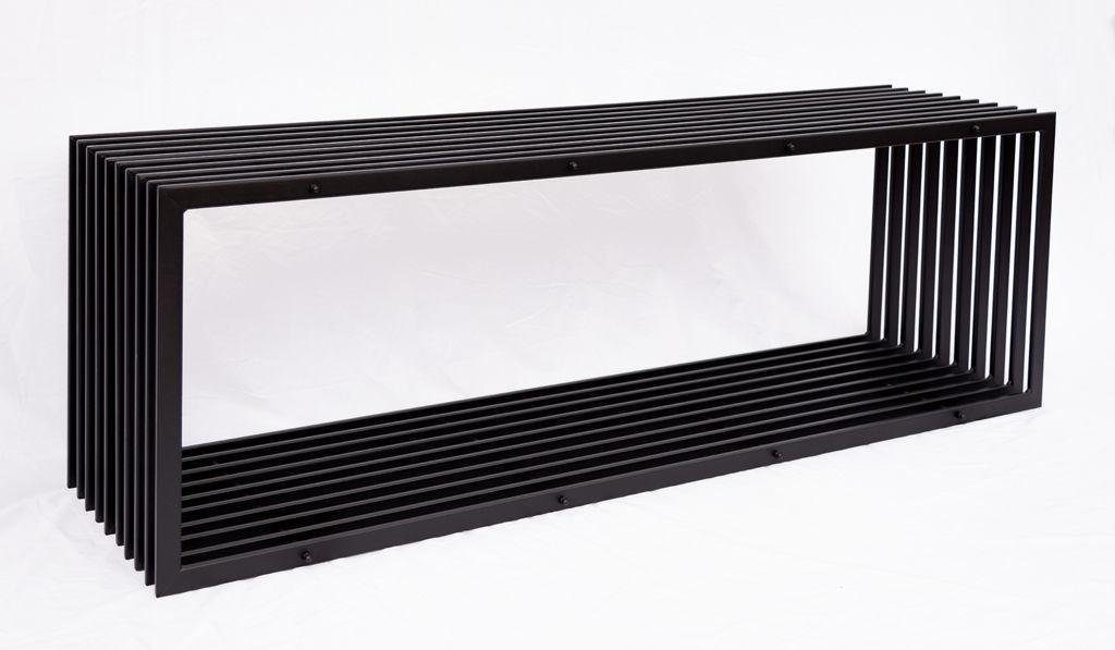 DanDiBo Kaminholzregal DanDiBo Kaminholzständer Bank D-Stil 150 cm Kaminholzregal 10104 Holzkorb Kaminholzhalter, BxTxH:150x40x50 cm