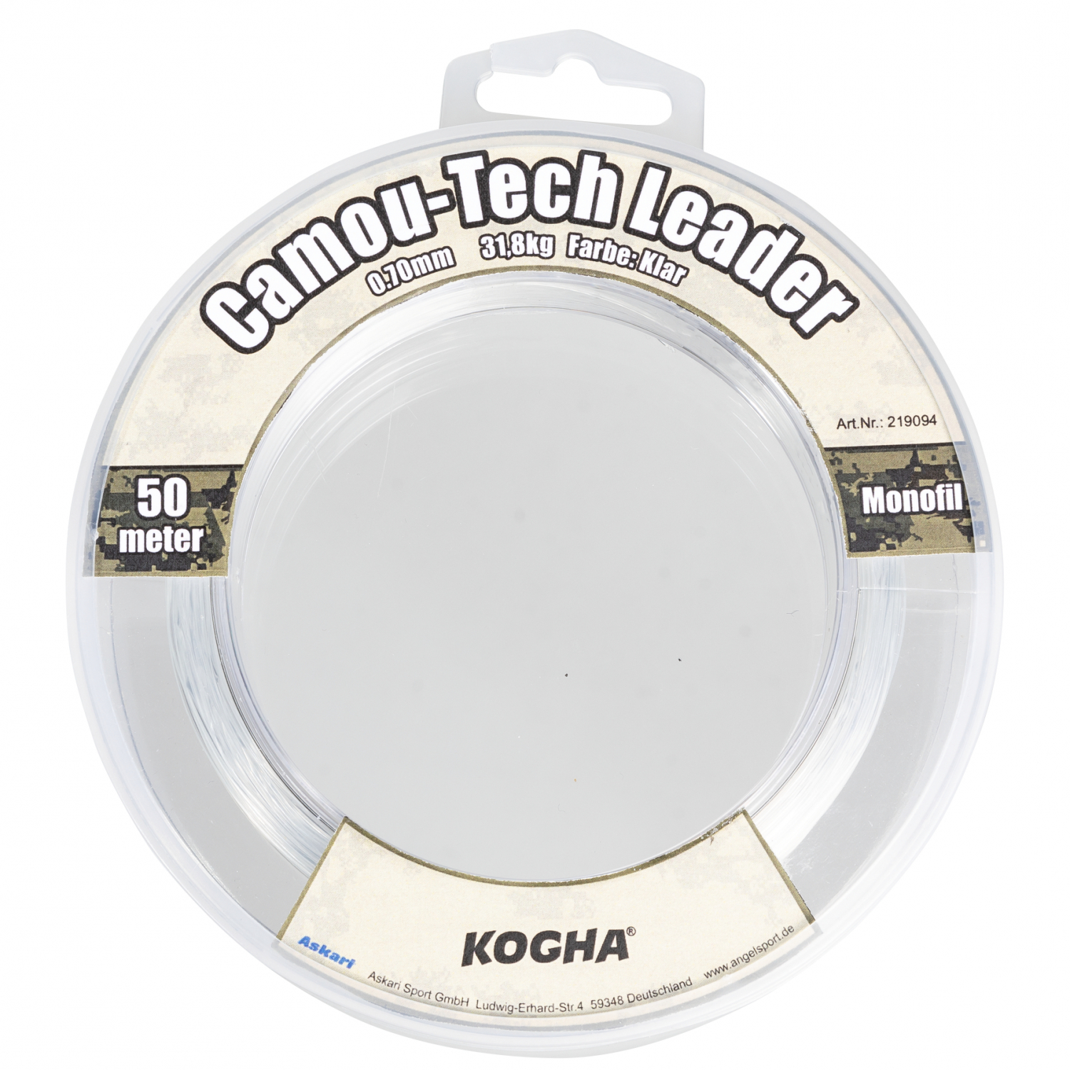 Kogha Angelschnur Camou-Tech Nylon Leader