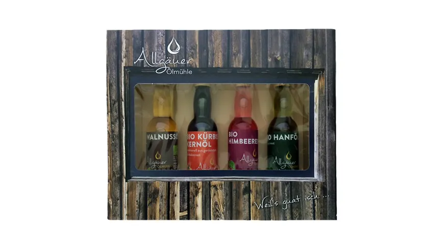 Allgäuer Ölmühle Geniesserbox 4x40 ml