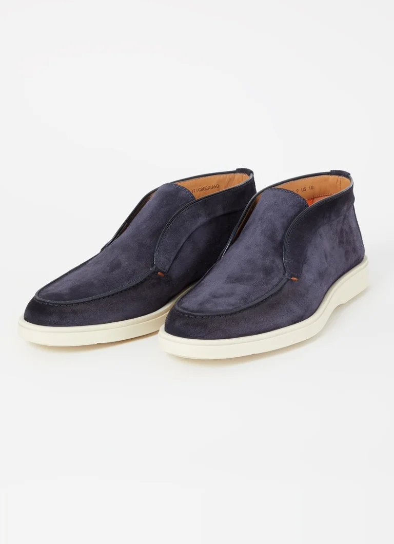 Pantofi Santoni Detroit Suede Slip-On