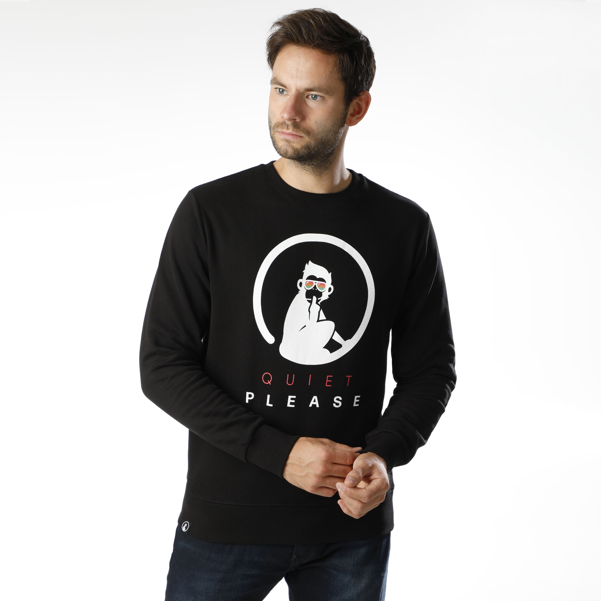 Advantage Logo Sweatshirt Herren - Schwarz, Weiß