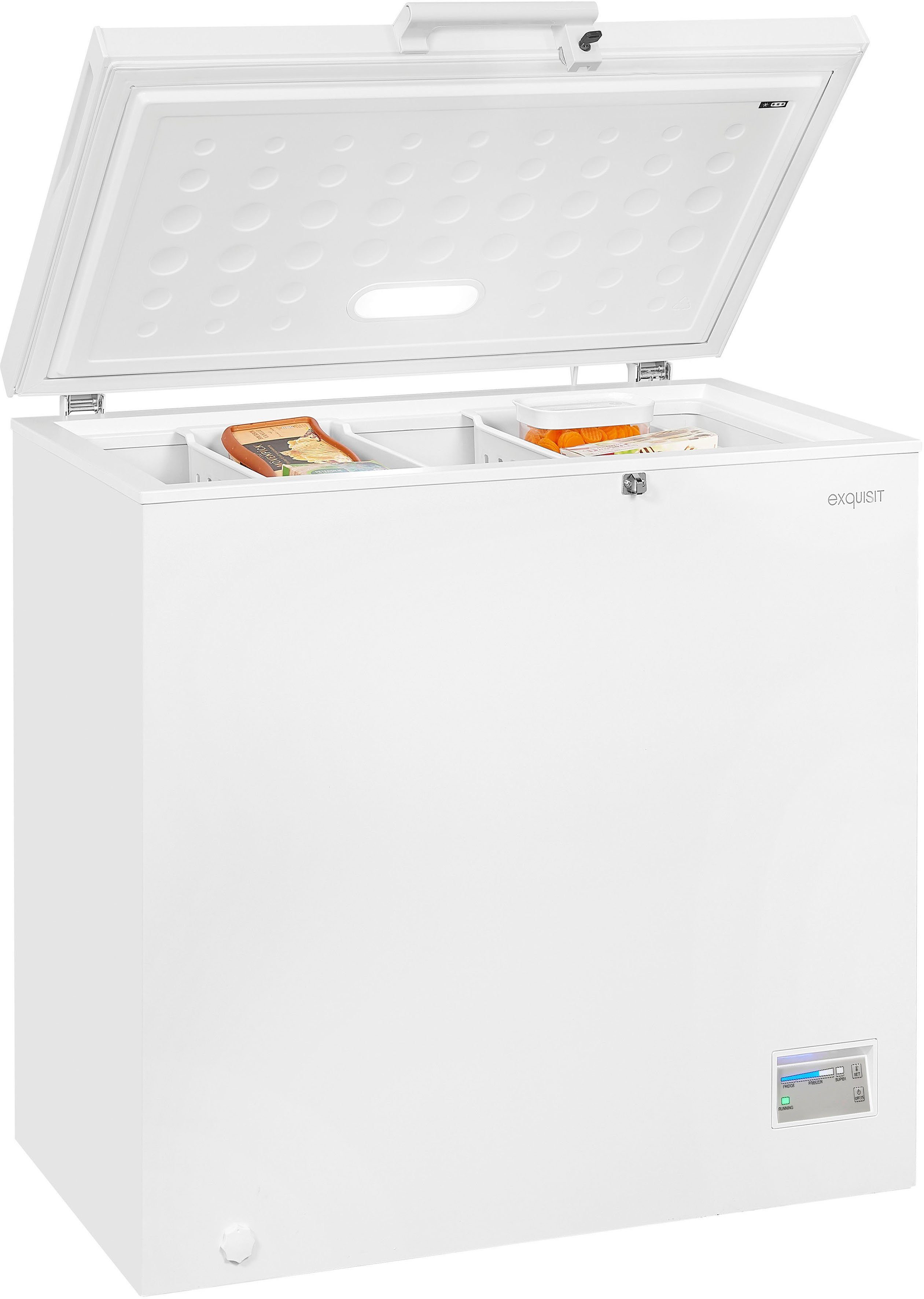 exquisit Gefriertruhe GT200-HE-040C, 102,6 cm breit