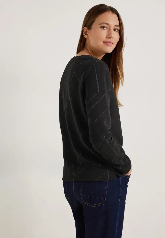 CECIL Ottomanshirt mit Glitzer